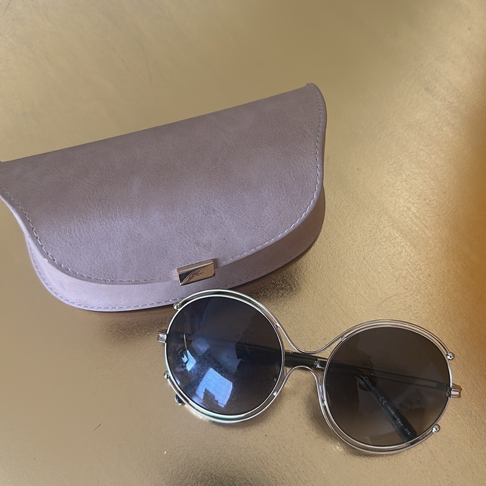 CHLOE GOLD SUNGLASSES